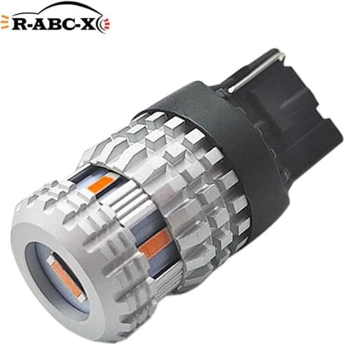 1pcs 4.6W 7440 Auto taillight Canbus brake light Motor Bulb 10-30V Non-polarity signal lamp waterproof Led White Red Amber