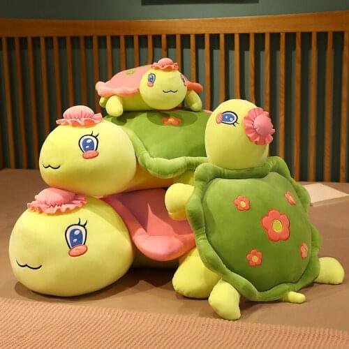 1pc 40/60/80cm Lovely Couple Tortoise Plush Toys Soft Huggable Plush Rest Pillow Stuffed Cushion for Baby Girls Birthday Gifts