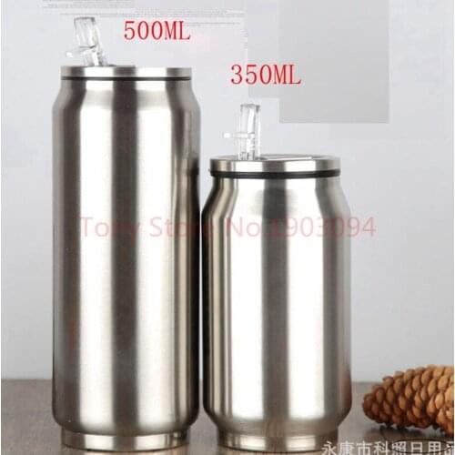 10pcs thermos coffee cups stainless steel termos mug garrafa termica infantil 12horas termo tumbler with lid and straw Can