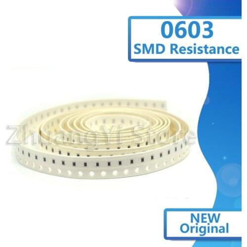 5000Pcs 0603 SMD 1/8W chip resistor resistors 0 ohm ~ 10M ohm 0R 1K 4.7K 4K7 10K 100K