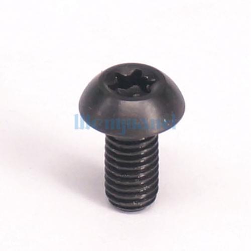 6 PCS M5 x 10mm Black GR5 Titanium Torx T25 Screw Bike Disc Brake Rotor Bolts