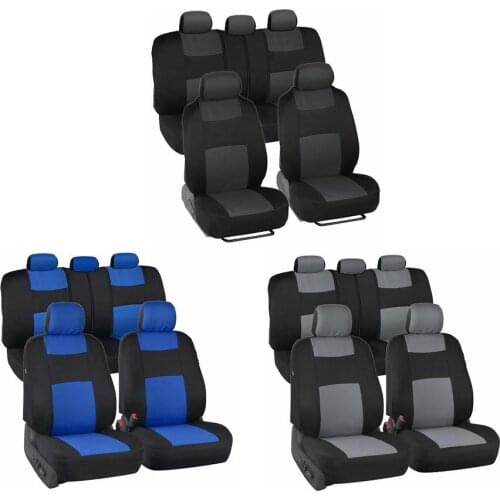9pcs/set Auto Parts Universal Car Seat Cover Dustproof Washable Breathable Car Seat Cover Sturdy Auto Seat Protector