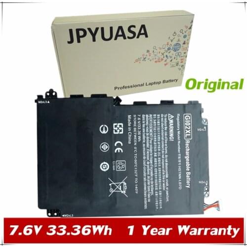 7XINbox 7.6V 4930mAh 33.6wh Original GI02XL Laptop Battery For HP Pavilion X2 12 12-B000 HSTNN-LB7D 832489-421 833657-005 Tablet
