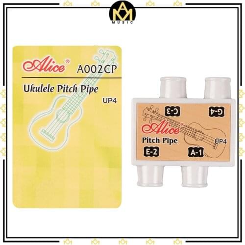 Alice A002CP Ukulele Pitch Pipe 4 Holes Plastic Pitch Pipe Traditional Classic Pitch Pipe