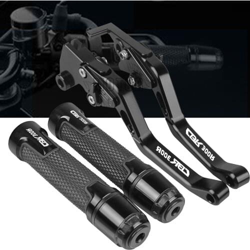 FOR Honda CBR300R CB300F CBR 300R 2014-2018 Motorcycle CNC Accessories Extendable Brake Clutch Levers Handlebar Hand Grips Ends