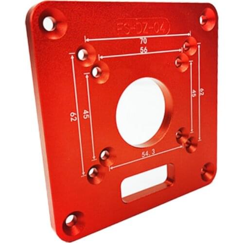 Aluminium Alloy Router Table Insert Plate Woodworking Benches Aluminium Wood Router Trimmer Models Engraving Machine Wood Tools