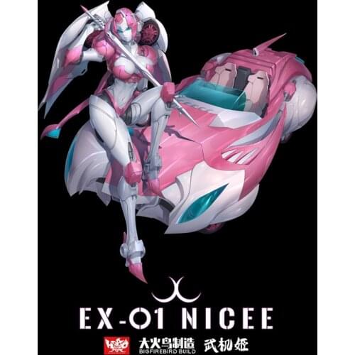 A small Amount In Stock Transformation Toy Big Firebird EX-01 EX01 Rouge RC Nicee Arcee Figure Toys For Gift In Box