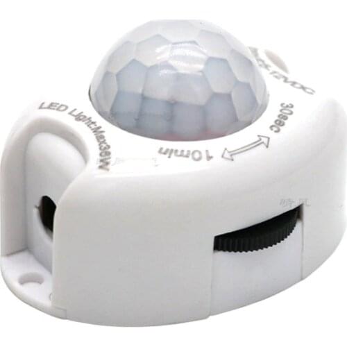 Human Body Infrared PIR Motion Sensor Switch DC5V-12V 3A Timer Automatic Switch for LED Strip Light Module Tape