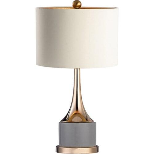 MIDOSHARK Classic simple style home bedroom fabric table lamp
