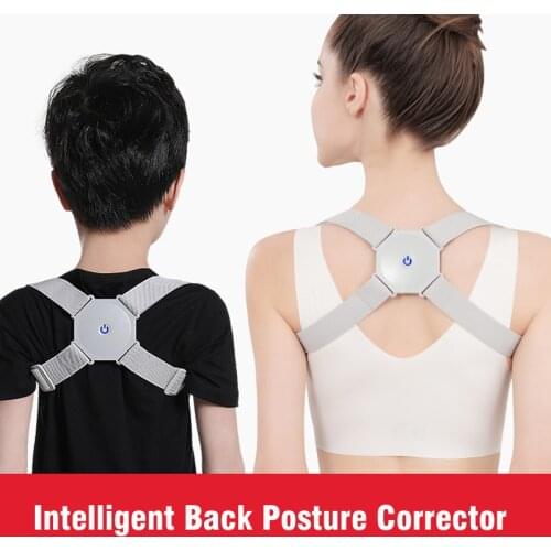 Adult Children Posture Corrector with Intelligent Sensor Vibration Reminder Adjustable Back Brace Support Smart Posture Trainer