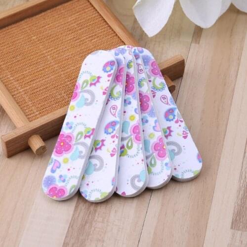 Drop Ship&Wholesale Mini Pro Nail Files Cute Round Double Sided Grit Nail Art Tips Tools Manicure Oct.15