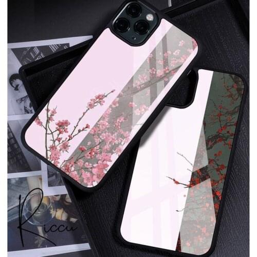 Ink painting Phone Case Rubber for iPhone 12 11 Pro Max XS 8 7 6 6S Plus X 5S SE 2020 XR 12 Mini case