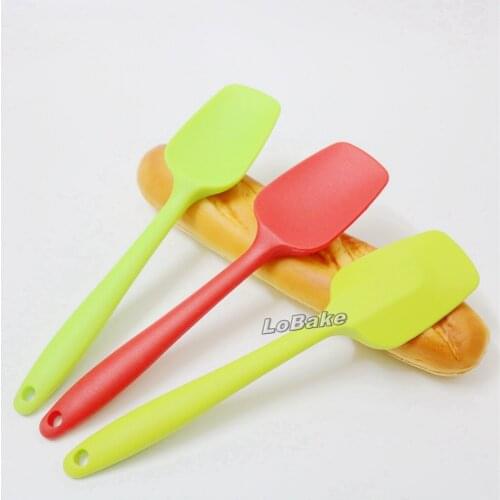 3pcs/lot) Integral type 27cm spatula espatula de silicone Scraper spoon egg flour butter beating tools for pastry bakeware