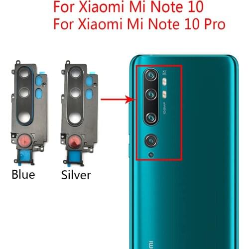 Rear Camera Glass Lens Cover With Frame Holder with Sticker Replacement Spare Parts `For Xiaomi Mi Note 10 Pro