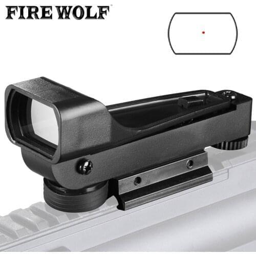 Tactical Plastic Reflex Scope Red Dot Scope Airsoft 20mm Weaver Rail Mount Rifle Scope