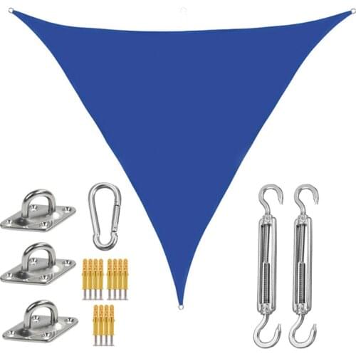 Camping Picnic Cloth Triangle Sun Shelter Waterproof Tent Outdoor Sail Anti-UV Sunshade Triangular 2x2x2m Patio Awning Canopy