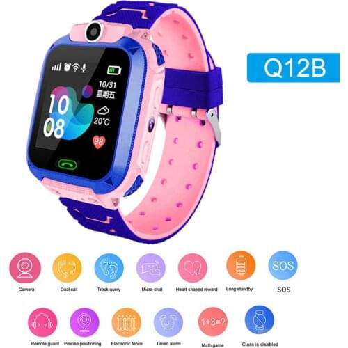 Intelligent Kids Watch Q12B Smartwatch Phone Watch for Android IOS 2G SIM Card Watches Best Gift For Children