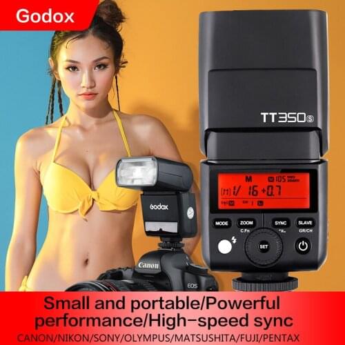 Godox Mini Speedlite TT350C TT350N TT350S TT350F TT350O Camera Flash TTL HSS GN36 for Canon Nikon Sony Fuji Olympus DSLR Camera