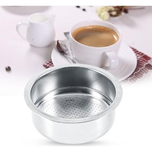 High Quality Coffee Tea Filter Basket Silver Stainless Steel Coffee Machine 2 Cup 51mm Non Pressurized Filter Basket