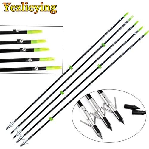 3/6PCS Hunting Archery Bolts Fishing Arrows Shoot Fish Arrow Fishing Arrows Fit Slingshot Recurve Bow Compound Fishing sport gam
