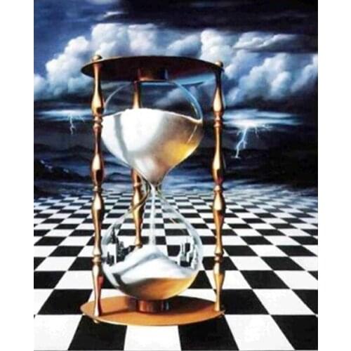 Abstract Hourglass Full Square RoundCross Stitch Diamond Embroidery sale 5D Diy Diamond Mosaic pastes Paintings by numberZP-2648