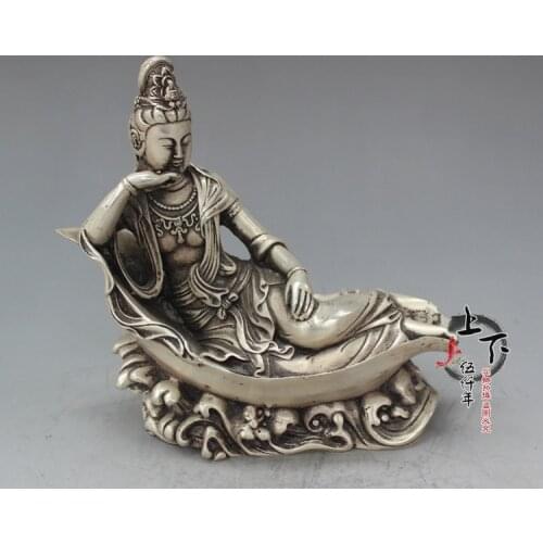 Antique copper silver a thriving business across the sea goddess of mercy