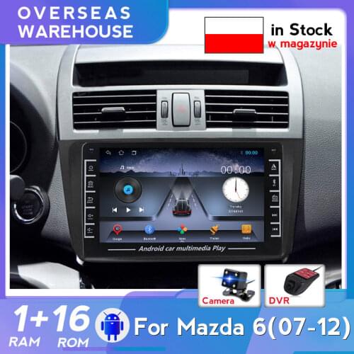 8'' Android Car Radio Stereo Multimedia Player For Mazda 6 GH 2007-2012 GPS Navigation IPS Screen Autoradio WIFI 1G RAM 16G ROM