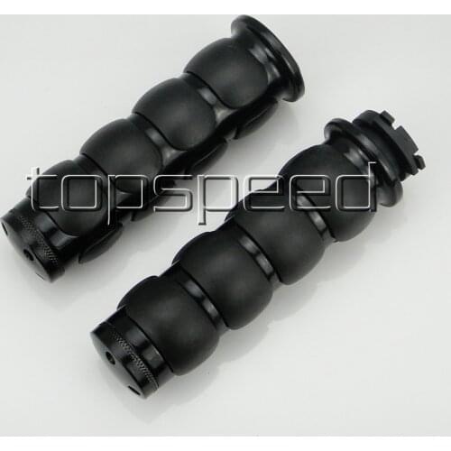 Black 1 inch Motorcycle Handlebar Handle Grips For Harley Dyna Softail Electra Street Road Glide Road King Fat Boy Bad Boy