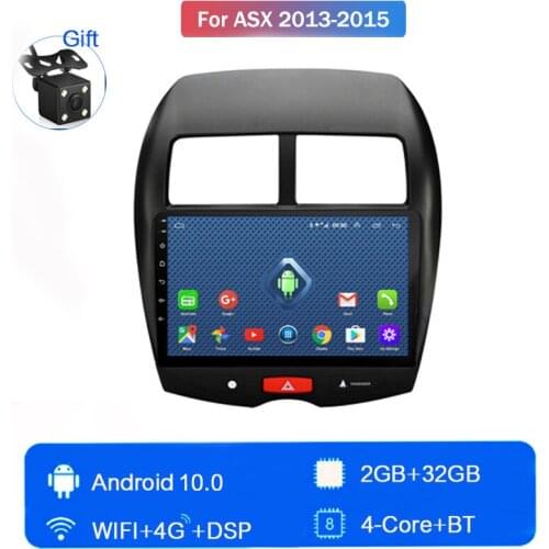 For Mitsubishi 2013 2014 2015 asx Car Multimedia MP5 Player GPS Buletooth Car Stereo Mirror Link Android10 Quad Core ROM 32GB