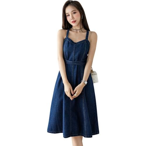 JQYISHANGPIN Fashion Denim Dresses