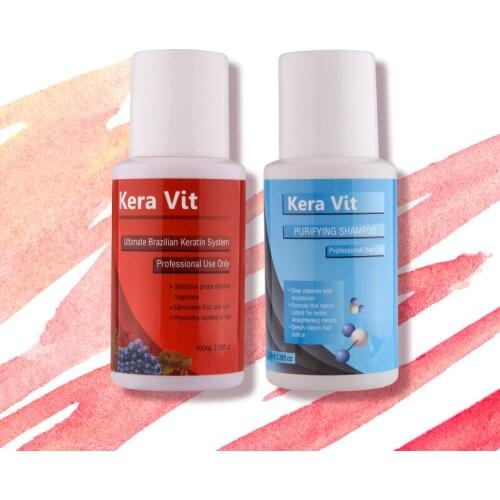 Keratin Hair Treatment 5 Formaldehyde Content 100ML Keratin and Deep Clean 100ML Purifying Shampoo Straightening hair Repair