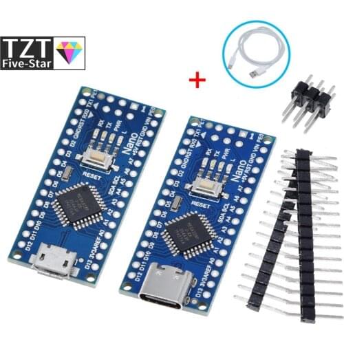 Type-C / Micro USB Nano 3.0 With the bootloader compatible Nano 3.0 controller for arduino CH340 USB driver 16Mhz ATMEGA328P