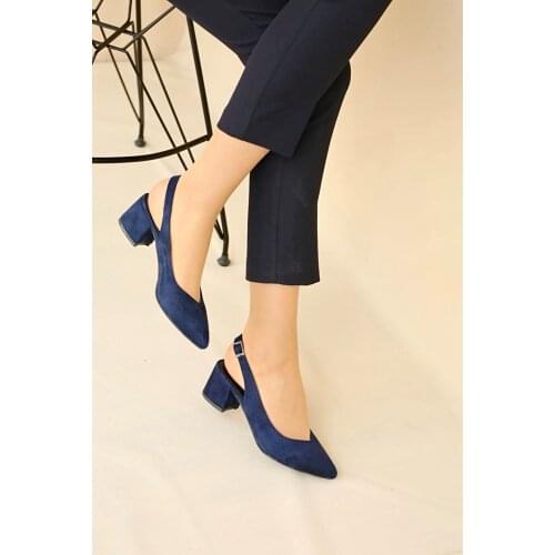 Lal Shoes & Bags 5 Cm Heels Lady High-Heeled Shoes-s. Navy blue