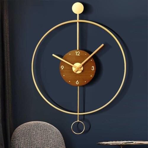 Nordic Simple Wall Clock Modern Design Fashion Art Luxury Creative Wall Clock Living Room Horloge Murale Home Decoration DG50WC
