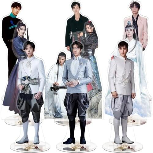 Anime The Untamed Wei Wuxian Lan Wangji Acrylic Stand Figure Model Plate Display Desk Decor Accessories Cosplay Xmas Gift Props