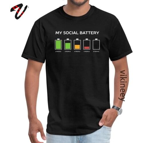 My Social Battery Help Me T-shirts Newest Design Printed Male Tshirt Love Day Short Sleeve Crewneck Shirt Cotton Top Quality