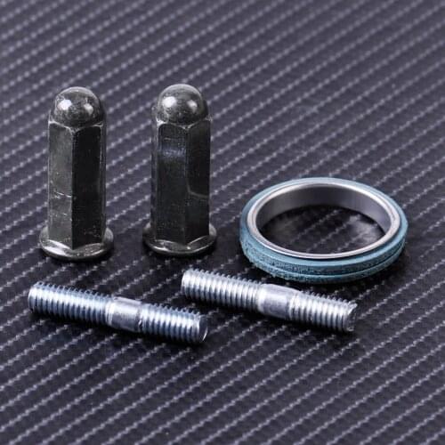 DWCX Exhaust Studs Metal Nuts Gasket Set Kit Fit for GY6 50cc 125cc 150cc QMB139 Motor Scooter