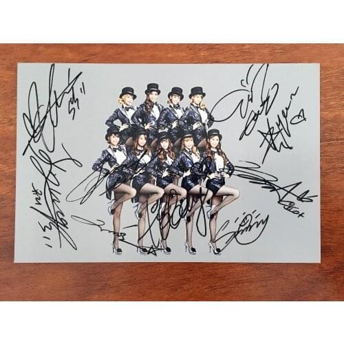 Hand signed SNSD autographed original photo 5*7 collection free shipping limited version K-POP 082018