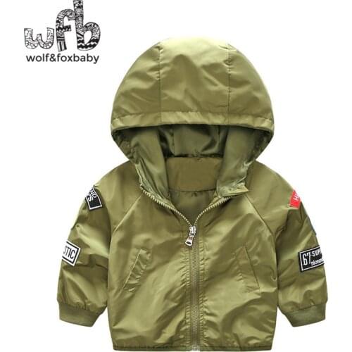 Retail 2-8 years long-sleeved color hooded zipper jacket boy spring fall autumn