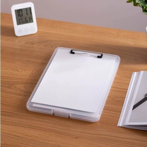 Sharkbang Multifunctional A4 Wordpad File Folder Writing Board Clip With Pen Slot Desktop Organizer Storage Box Stationery