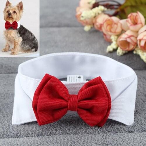 Pet Puppy Kitten Dogs Cat Adjustable Bow Tie Collar Necktie Bowknot Decor Bowtie Holiday Wedding Life Decoration Accessories NEW