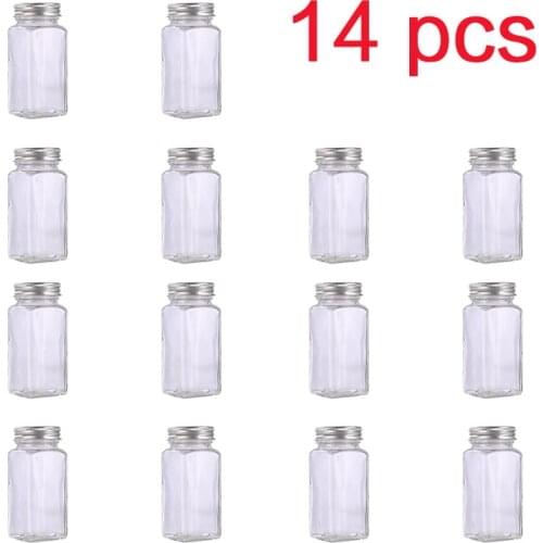 Glass Household Condiment Jar Outdoor Barbecue Tool Pepper Condiment Bottle Salt Pepper Set Canister Set Spice Organizer Rack