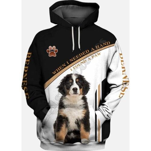 Bernese 3D Hoodies Printed Pullover Men For Women Funny Sweatshirts Fashion Animal Sweater Drop Shipping 08
