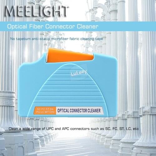 Upgraded Fiber Cleaner/Fiber Cleaning Box/Cassette Fiber End Wiper/Replacement Core Blue High-Precision Fiber