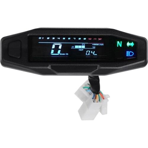 Mini Universal RPM Motorcycle Meter Speedometer Digital Odometer Electric Injection Carburetor Instrument