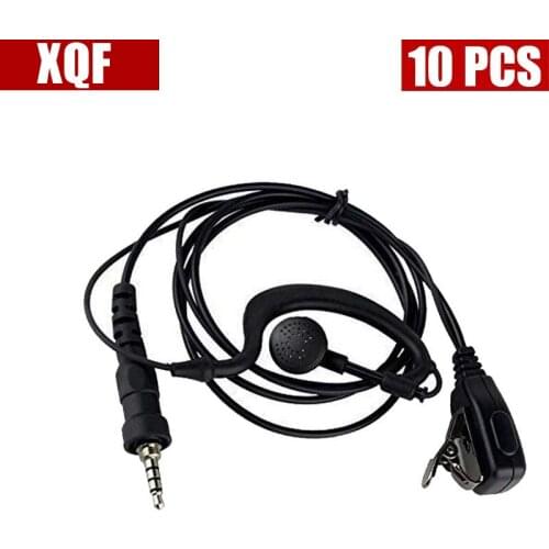 XQF 10PCS Ear Hook Earpiece Earphone for Yaesu VX-7R VX-6R VX-120 VX-170 VX-177 Two Way Radio