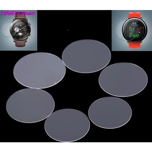 1pcs Universal Round Tempered Glass Protective Film Screen Protector Cover For Smart Watches Smartwatch Smart Accessories