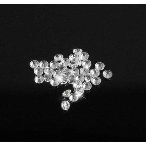 100/500pcs 2mm Round Shape Loose CZ Stone White cubic Zirconia Synthetic Stone AAA Quality For Jewelry DIY stone