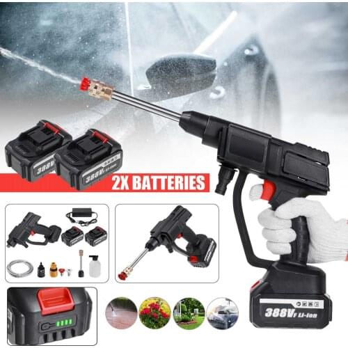 15000mAh 30BAR Wireless Car Washer Portable High Pressure Water Spray Gun Foam Water Nozzle Cleaning Machine for Makita Battery