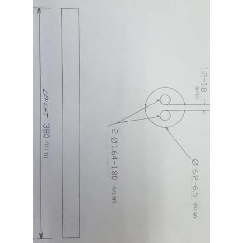 99.5% alumina tube / furnace tube / OD**ID*L=11.5*7.8*230mm / ceramic tube / vacuum furnace tube